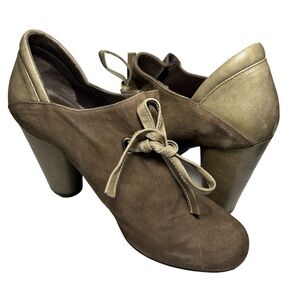 Audrey London Leather Ankle Boots Sz 37